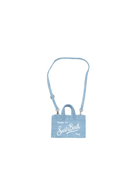 Phone bag in lino SAINT BARTH | PHONE002 PHONE BAG LINEN.00555L LINEN 31 LIGHT BLUE